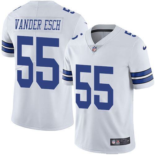Nike Cowboys #55 Leighton Vander Esch White Men's Stitched NFL Vapor Untouchable Limited Jersey - Click Image to Close